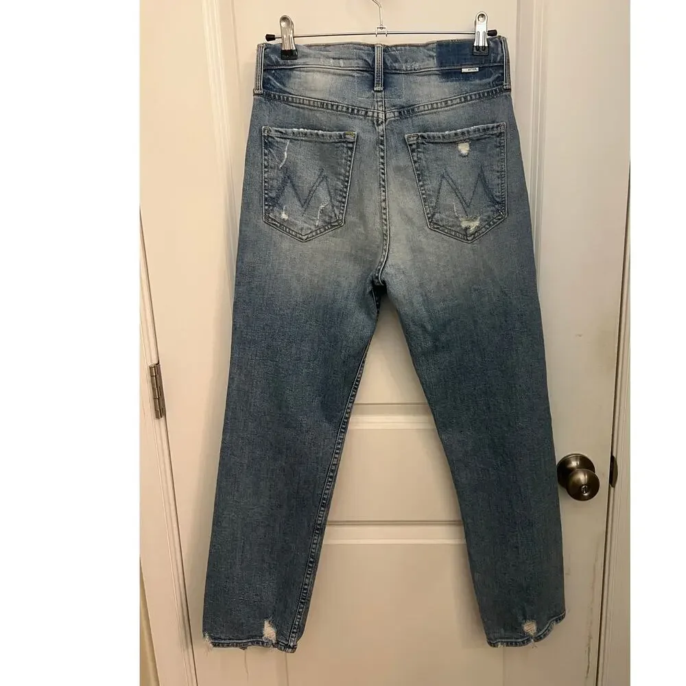 MOTHER The Tomcat Jeans 27 Confession 90s grunge tomboy chic edgy distressed